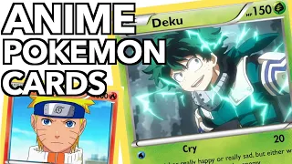 If ANIME CHARACTERS were POKEMON CARDS