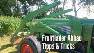 Frontlader An - Abbau |  Tipps & Tricks