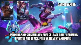 Upcoming Skins in January 2021 Release dates, Upcoming updates, Free Epic Skin Event and more | MLBB