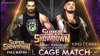 FULL MATCH - Roman Reigns vs. King Corbin – Steel Cage Match: WWE Super Showdown 2020