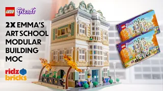 2X LEGO Emma's Art School Modular Building MOC