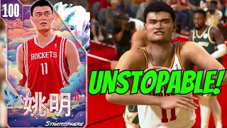 I USE 100 OVERALL YAO MING IN AN UNLIMITED GAME AND BROKE NBA2k24 MyTeam