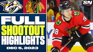 Nashville Predators at Chicago Blackhawks | FULL Shootout Highlights - December 5, 2023