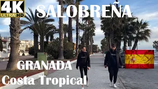 [4K] SALOBREÑA 02 January 2022 | GRANADA Costa Tropical Virtual walking tour Andalusia | Spain
