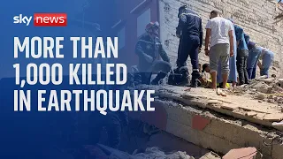 Morocco earthquake: Number of people killed rises above 1,000