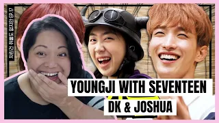 YOUNGJI " NOTHING MUCH PREPARED" WITH SEVENTEEN DK & JOSHUA | REACTION