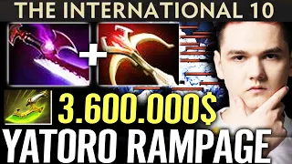 🔥 Spirit YATORO RAMPAGE $3,600,000 Secured — Drow Ranger 2x Crit WTF 100% Outplayed IG TI10 Dota 2