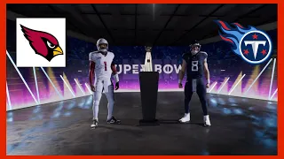 Tennessee Titans vs Arizona Cardinals Simulation Madden 24 (Super Bowl)
