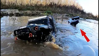 THE GELENDWAGEN G500 DROWNED, and JEEP got out of the ice! ...RC OFFroad 4x4