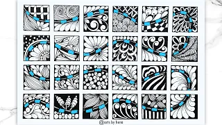 24 Zentangle Patterns You Should Try For Beginners | Zentangle Patterns For Beginners