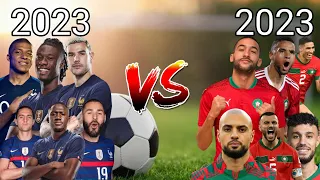France 2023 VS Morocco 2023 Mbappe, Griezmann, Benzema, Hakimi Achraf, Ziyech Hakim