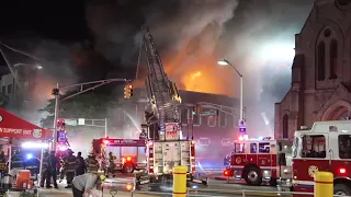 Large fire rips through apartments, businesses in Paterson, NJ