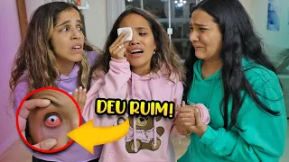 UMA COISA MUITO BIZARRA ACONTECEU COM MEU OLHO! - ELAS SE DESESPERARAM!