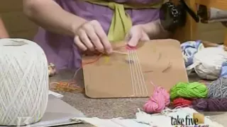 CraftSanity on TV: Making looms out of cardboard