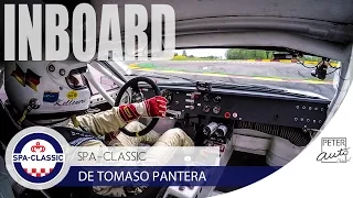 De Tomaso Pantera inboard at Spa-Francorchamps