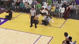 Shaq jumps over the cameraman 🤣 #nba2k23 #shaqtinafool