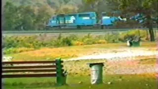 CONRAIL. Monster Test Train on Horse Shoe Curve 1982