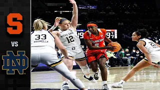 Syracuse vs. Notre Dame Women's Basketball Highlights (2021-22)