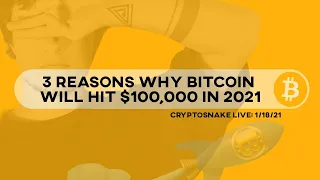 3 Reasons Why Bitcoin will hit $100K in 2021