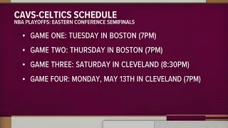Cleveland Cavaliers vs. Boston Celtics: NBA Playoffs schedule for Round 2
