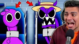 PURPLE FAMILY REUNION ?! (SAD STORY)  - Rainbow Friends Roblox Best Animations !