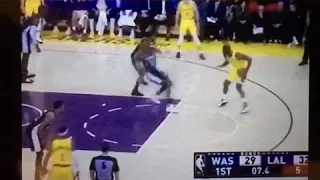 Lance Stephenson breaks Jeff Green Ankles Lakers bench goes crazy!!! ‘Lakers vs Washington’