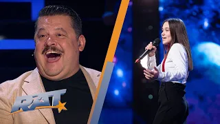 Aniela Ravineală a oferit un moment savuros de stand-up la 13 ani | Românii Au Talent S14