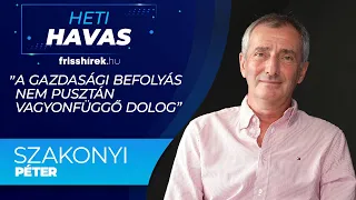 Szakonyi Péter: „A gazdasági befolyás nem pusztán vagyonfüggő dolog”