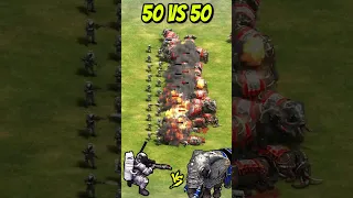 50 Photon Men vs 50 Elite War Elephants (AoE2) #Shorts