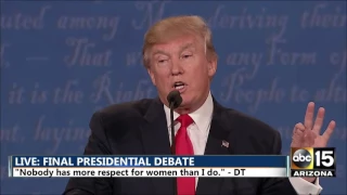 Donald Trump Treatment of Women - Donald Trump Hillary Clinton Final Presidential Debate