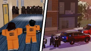 Criminals TAKE OVER the police station..! | Liberty County Roleplay (Roblox)