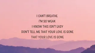 Love Is Gone (lyrics)