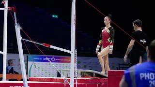 Nina Derwael (BEL) - Uneven Bars - 2022 World Championships - Podium Training