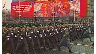 HD Soviet October Revolution Parade, 1985 Part I Парад 7 Ноября