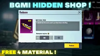 😍 Free Direct 4 Material In Bgmi & Pubg | How To Get Free Materials In Bgmi | Bgmi Free Uc Trick !