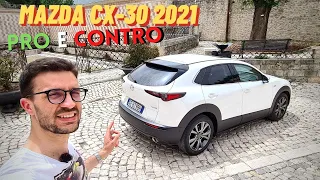 Mazda CX-30 2021 Skyactiv-X 186 CV Mild Hybrid | PRO & CONTRO dalla prova su strada