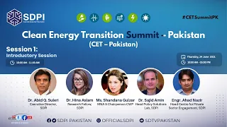 Pakistan Clean Energy Summit  Thematic Session 2  Priorities for Clean Energy Investments.