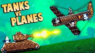 AIR STRIKE INCOMING!  Planes vs Tanks in Forts (Forts Multiplayer Gameplay)