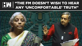 Congress MP Shashi Tharoor Slams FM Nirmala Sitharaman Over Sad State Of Indian Economy