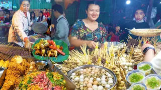 Cambodian Night Street Food @ Toultompoung Market - Dessert, Grilled Meat, & More