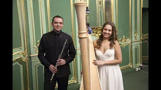 N.Ch.Bochsa: Airs Favoris de l'Opéra de Tancrède Rossini.Sofia Kiprskaya harp, Denis Lupatchev flute