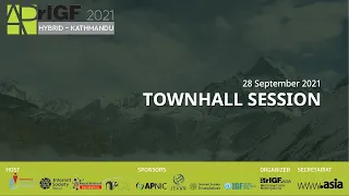 APrIGF 2021 - Day 1 Town Hall