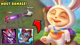 TEEMO SUPPORT tops the damage chart EVERY SINGLE GAME! (hidden OP)