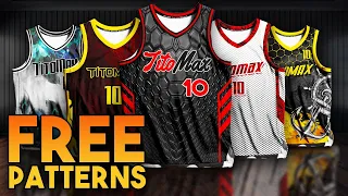 FREE BASKETBALL JERSEY PATTERN DESIGNS (FREE PSD FILES)