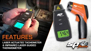 SP TOOLS - LASER ACTUATED TACHOMETER & INFRARED LASER GUIDED THERMOMETER - PRODUCT DEMONSTRATION