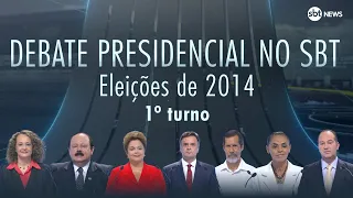 A Hora da Decisão: reveja o 1º turno do debate presidencial de 2014 no SBT