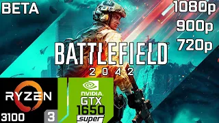 Battlefield 2042 on GTX 1650 Super | 1080p - 900p - 720p | Ryzen 3 3100