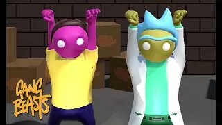 GANG BEASTS - Rick and Morty [WAVES] - Father and Son Gameplay