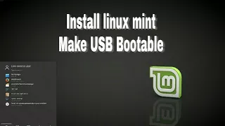 Installing linux mint on PC, Make Bootable USB ,Pentium 4 PC