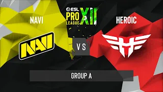 CS:GO - Natus Vincere vs. Heroic [Nuke] Map 2 - ESL Pro League Season 12 - Group A - EU